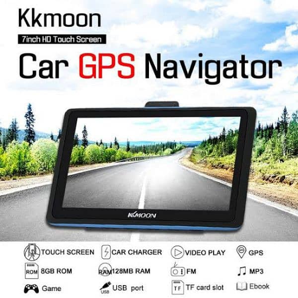 KKmoon 4.3 inch HD Touch Screen Car Portable GPS Navigation 128M 8GB 2