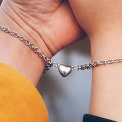 Heart Shaped Magnatic couple Bracelet