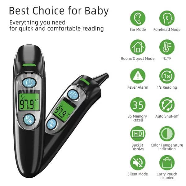 ANKOVO Dual Mode Infrared Thermometer For Kids 4