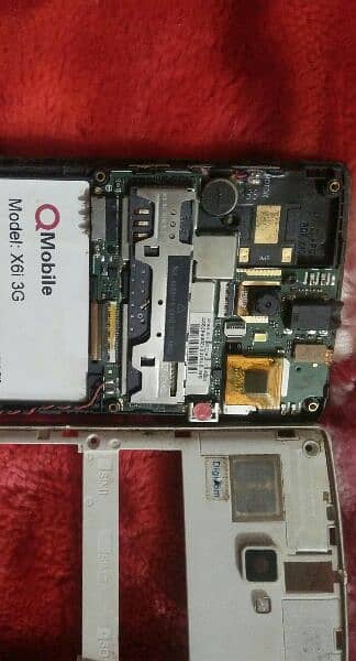 motherboard Q mobile x6i OK pta approved double sims 4
