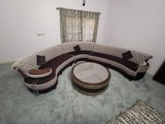 7 seater sofa set with round table 0