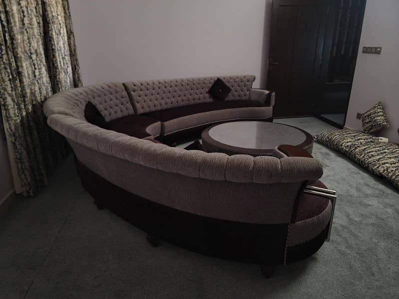 7 seater sofa set with round table 10