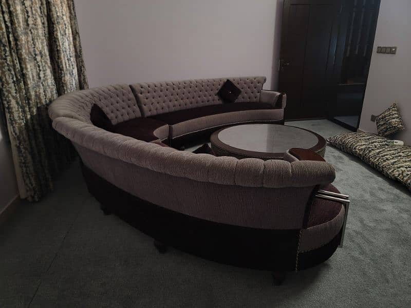 7 seater sofa set with round table 11