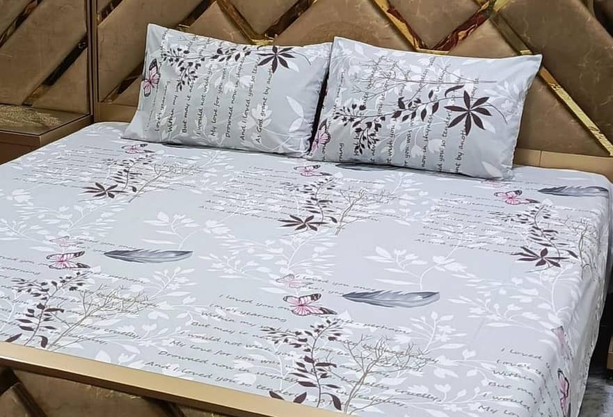 Wedding/Home Single and Double Bed Sheet Available in Different Desgin 1