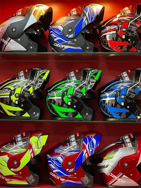 Jiekai Vector Icon Id Studd flipup halfface All helmets Available 2