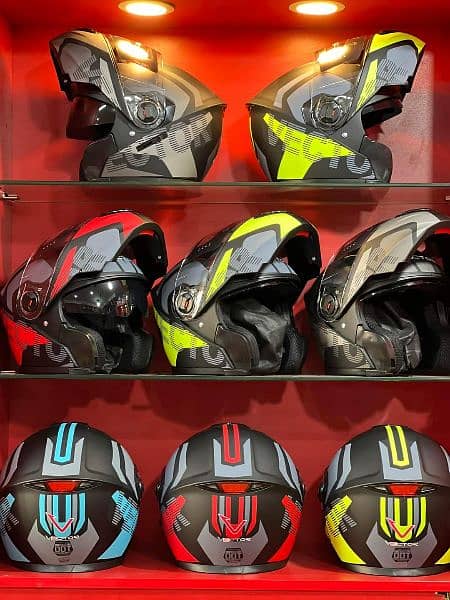 Jiekai Vector Icon Id Studd flipup halfface All helmets Available 3