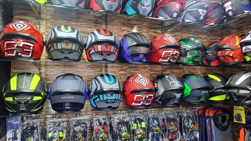 Jiekai Vector Icon Id Studd flipup halfface All helmets Available 7