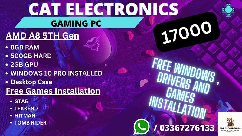 Gaming PC / RGB Gaming PC / Full Gaming Setup / RGB Gaming Setup 3