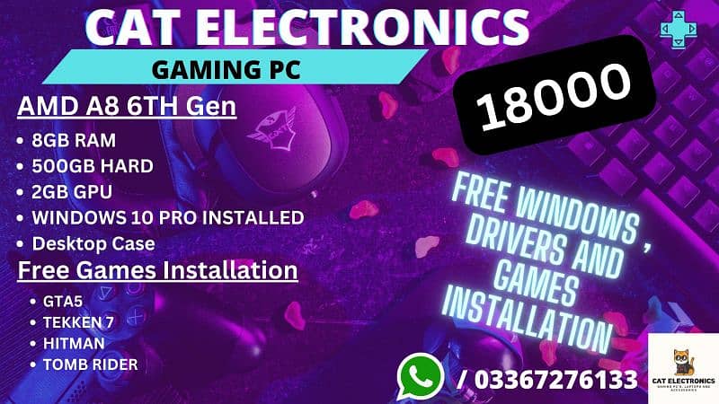 Gaming PC / RGB Gaming PC / Full Gaming Setup / RGB Gaming Setup 4