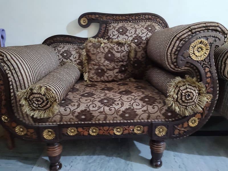 5 seat Sofa set good design and solid wood with 3 tables  for sale 6