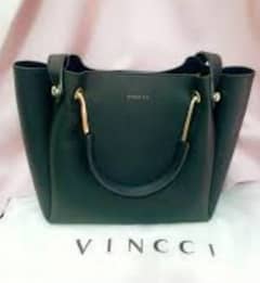 Original Vincie black leather 3 way high quality women's bag 0