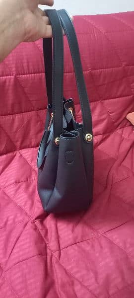 Original Vincie black leather 3 way high quality women's bag 1