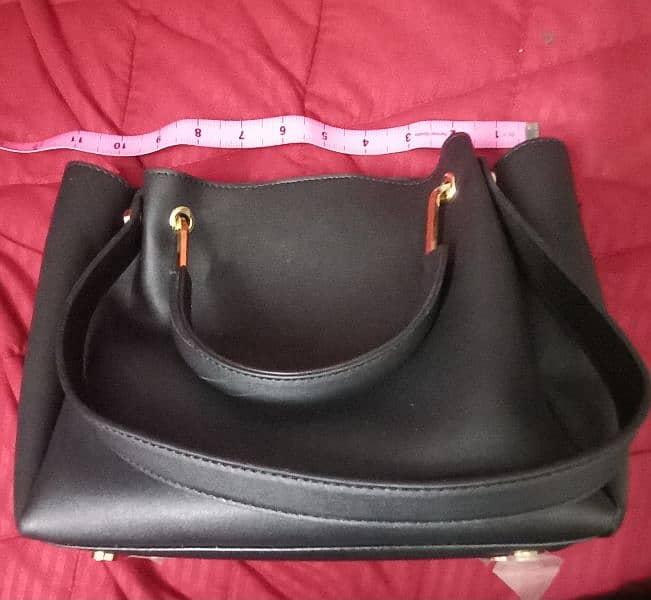 Original Vincie black leather 3 way high quality women's bag 3