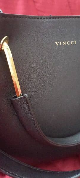 Original Vincie black leather 3 way high quality women's bag 9