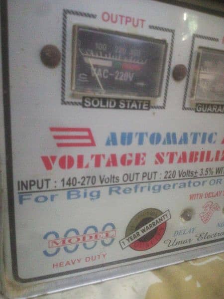 Automatic voltage stabilizer new condition. 1