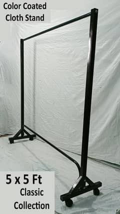5 Ft Cloth Hanging Trolley Stand