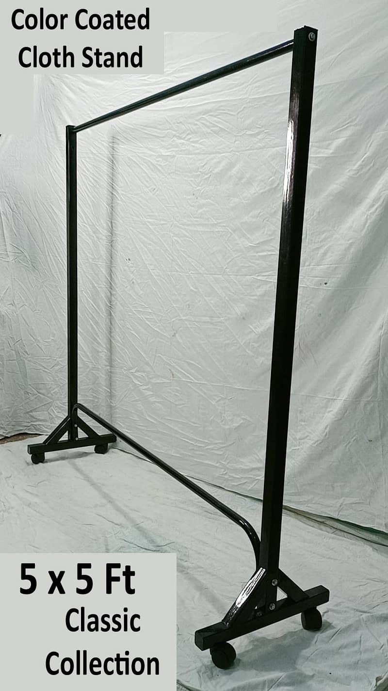 5 Ft Cloth Hanging Trolley Stand 0