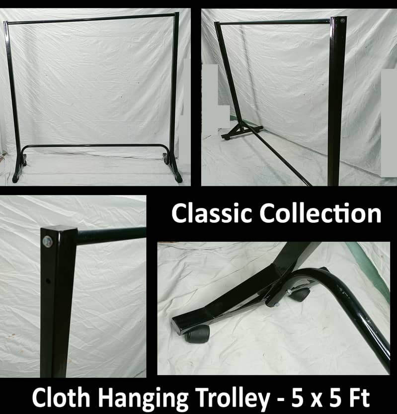 5 Ft Cloth Hanging Trolley Stand 1