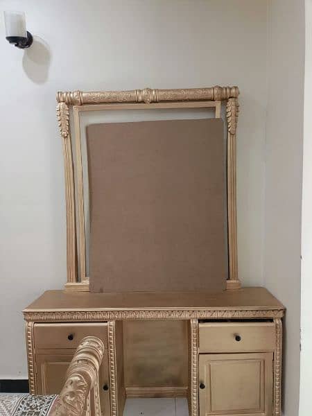 a chanyoti beautiful double bed with dressing table for sale new 1
