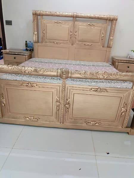 a chanyoti beautiful double bed with dressing table for sale new 3