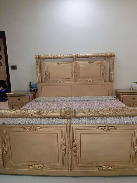 a chanyoti beautiful double bed with dressing table for sale new 4