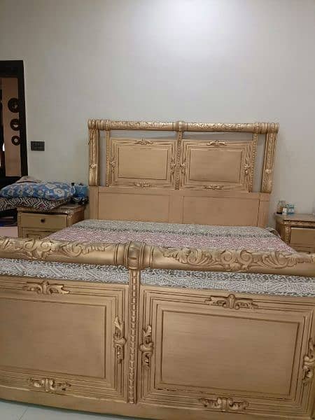 a chanyoti beautiful double bed with dressing table for sale new 6