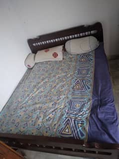 wooden bed without mattress near 4k chowrangi surjani