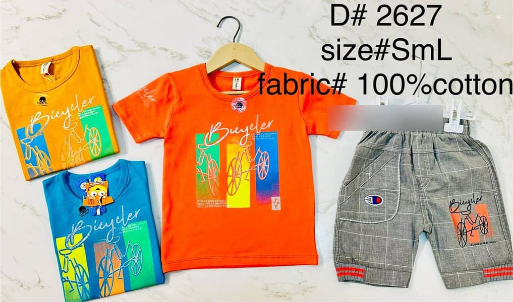 2 pcs Nicker Shirt for kids on wholesale price. Bulk is also available 13