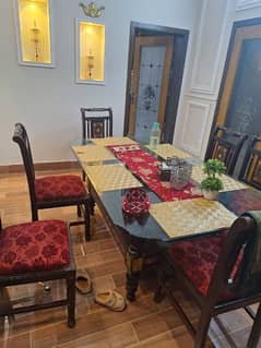 Dining table set for sale | 6 chairs dining table set