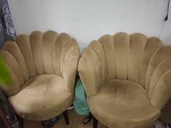 Bedroom Chairs Full Set ( Two Chairs One Table)