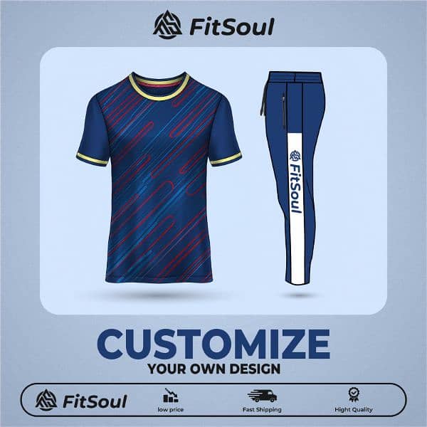 Men sublimation t-shirt and trousers 7