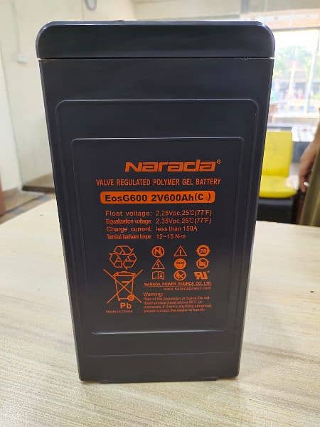 Narada 2v 600AH/ Dry Cell/ Dry Battery 0