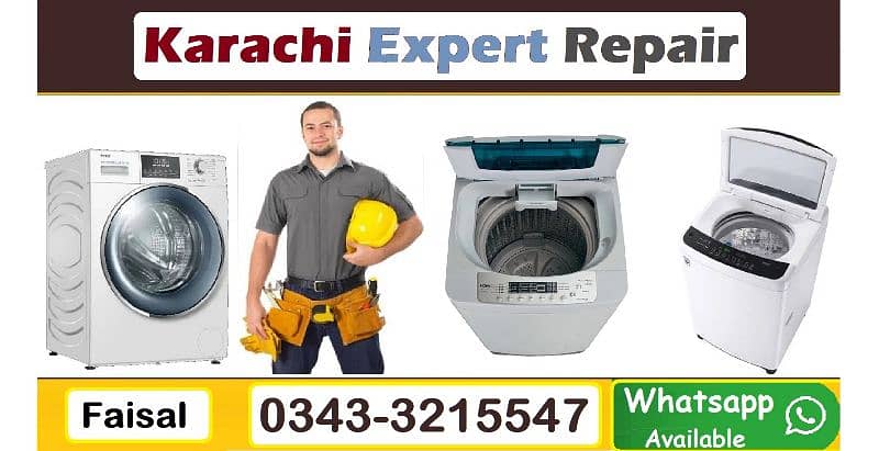 Expert Repair Fully Automatic Washing Machine AC home service 0