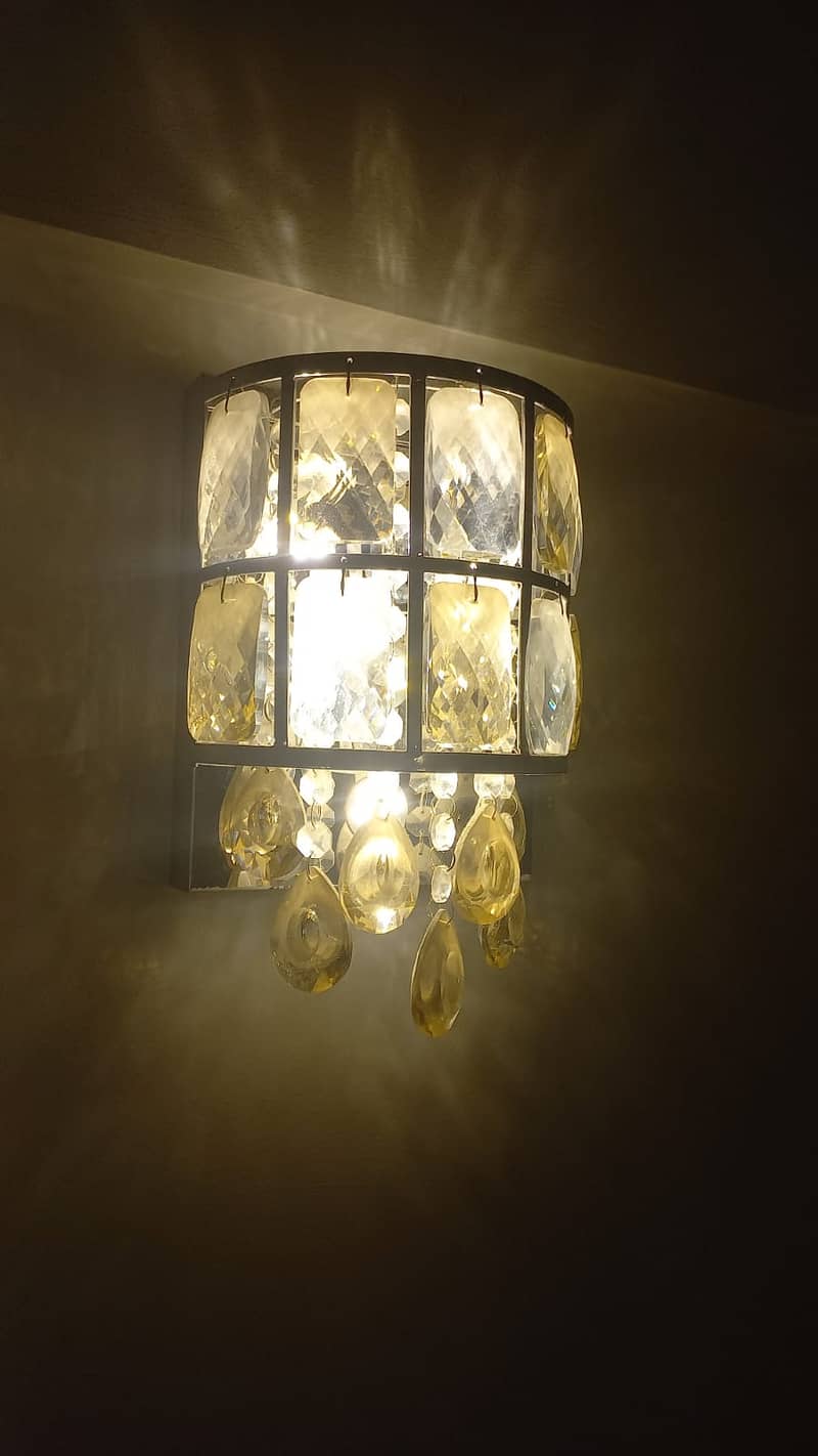 One Pair Crystal drawing room wall lights needs to be sold urgently 2