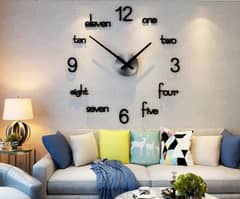 3d  wooden wall clock