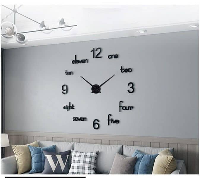 3d  wooden wall clock 1
