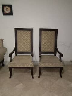Royal Chinyoti king size chair set 2 chairs like new