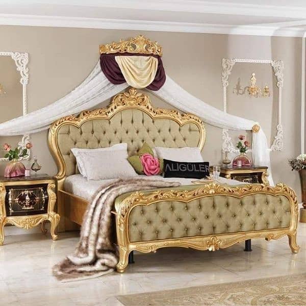 Bedset/Classic Bed/ SofaSet/Wardrobe/Showcase/Chairs/Console/Curtain 2