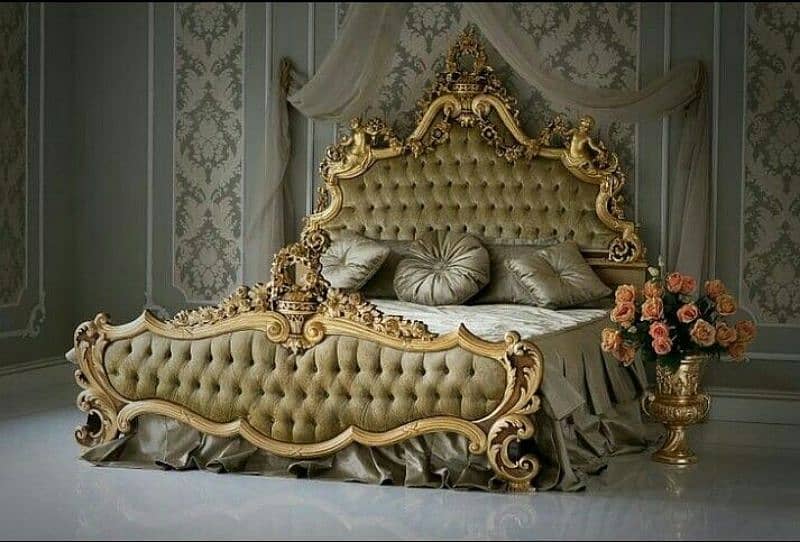 Bedset/Classic Bed/ SofaSet/Wardrobe/Showcase/Chairs/Console/Curtain 12