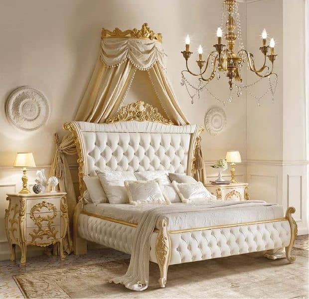 Bedset/Classic Bed/ SofaSet/Wardrobe/Showcase/Chairs/Console/Curtain 13