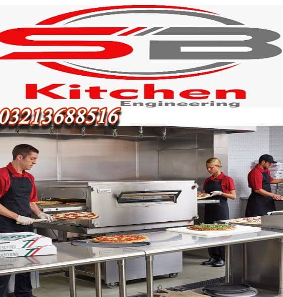 Commercial Deep Fryer , Hot Plat , Pizza oven & all kitchen equipment 6