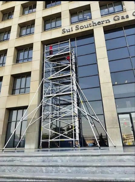 Aluminium Pak  Scaffolding Double Width Mobile Tower Fall Ceiling 5