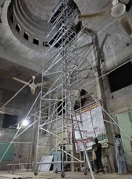 Aluminium Pak  Scaffolding Double Width Mobile Tower Fall Ceiling 9