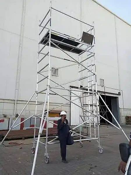 Aluminium Pak  Scaffolding Double Width Mobile Tower Fall Ceiling 11