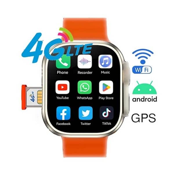 TK6|TK5|C90|DW89 Ultra 4G Smartwatch Android Fast Sim Supported Watch. 14