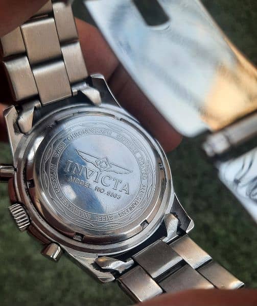 invicta chronograph sapphire glass swiss watch 4