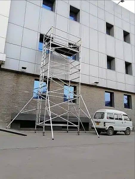 Aluminium  Pak Scaffolding Double Width Mobile Tower Fall Ceiling 3