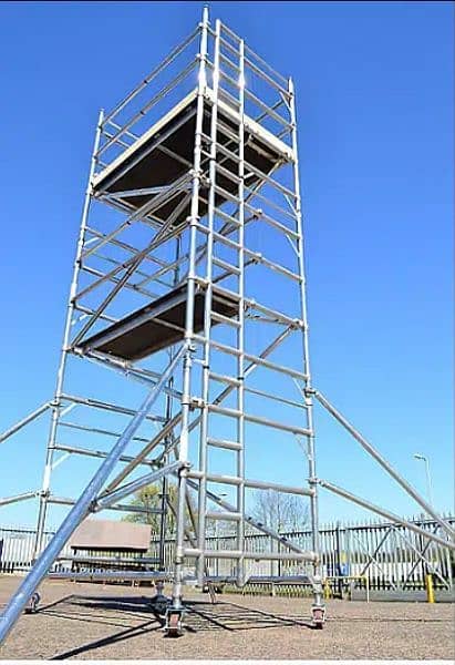 Aluminium  Pak Scaffolding Double Width Mobile Tower Fall Ceiling 5