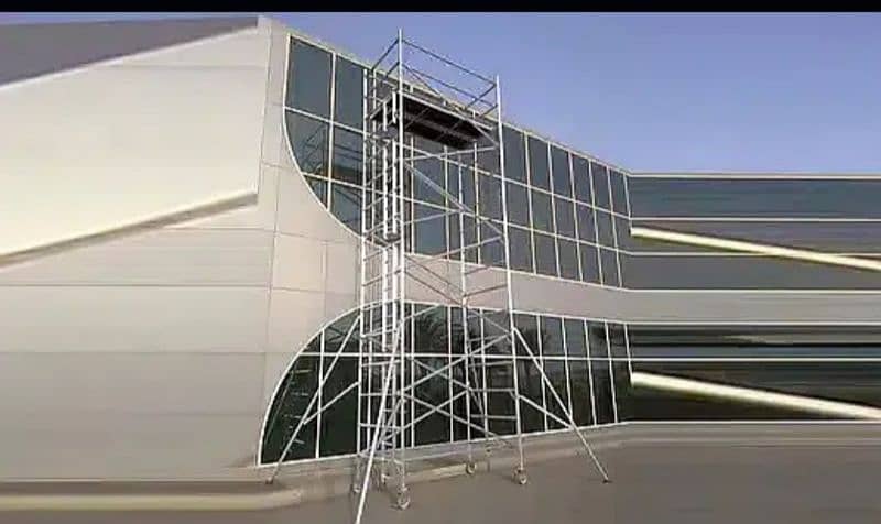 Aluminium  Pak Scaffolding Double Width Mobile Tower Fall Ceiling 9