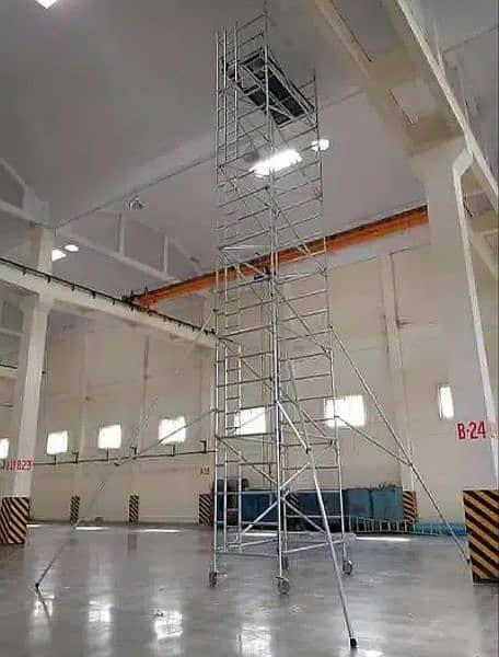 Aluminium  Pak Scaffolding Double Width Mobile Tower Fall Ceiling 10